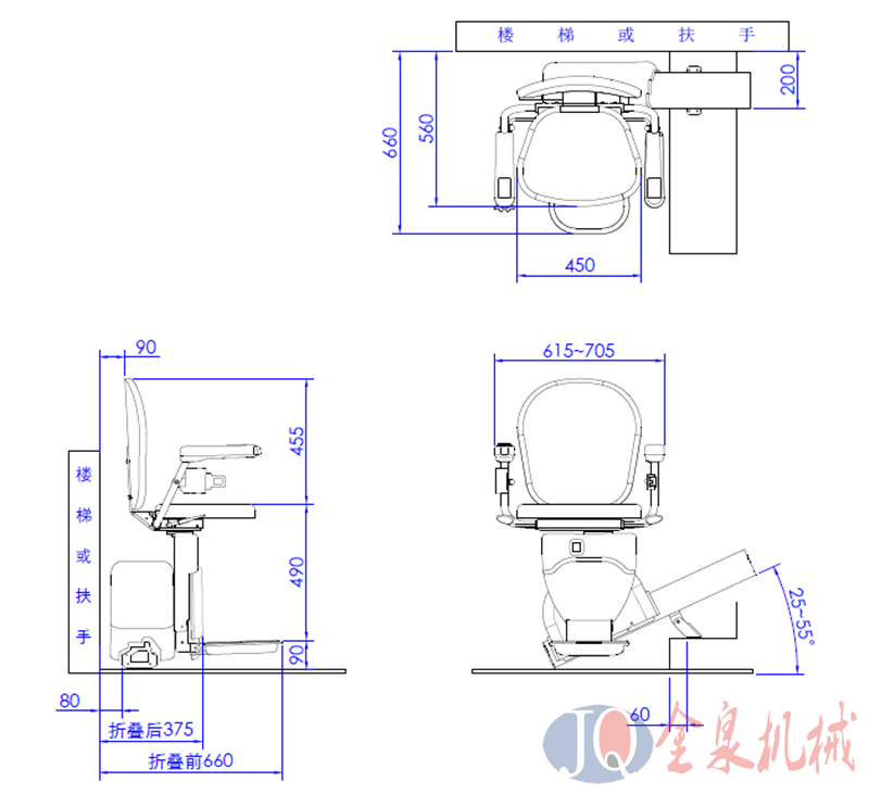 斜挂座椅电梯