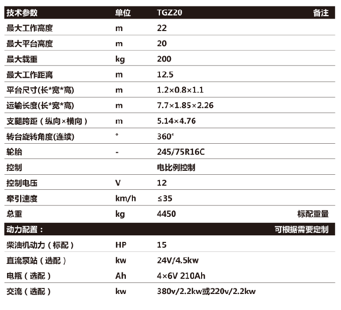 拖车折臂升降机